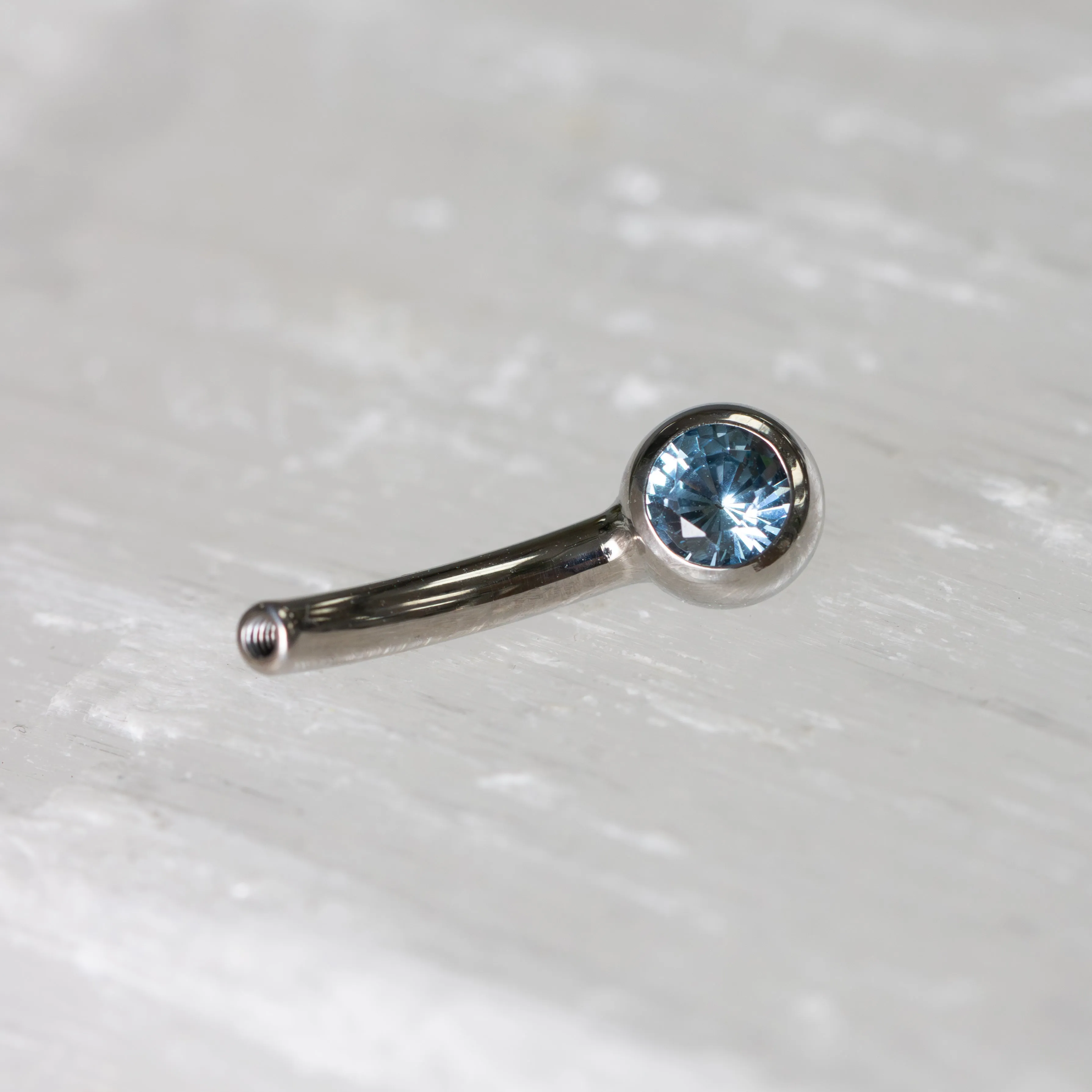 12g Mini Gem Ball Curved Barbells