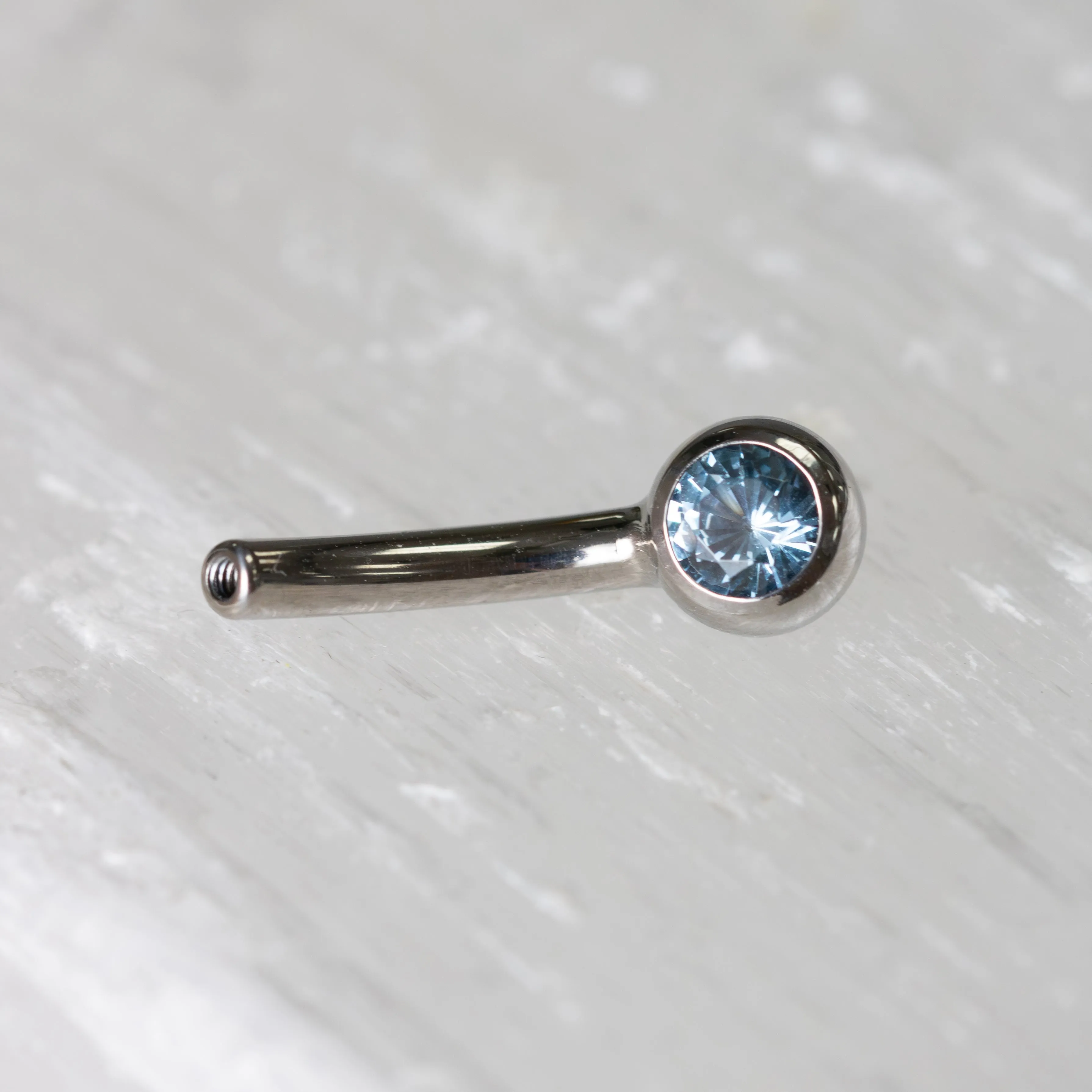 12g Mini Gem Ball Curved Barbells