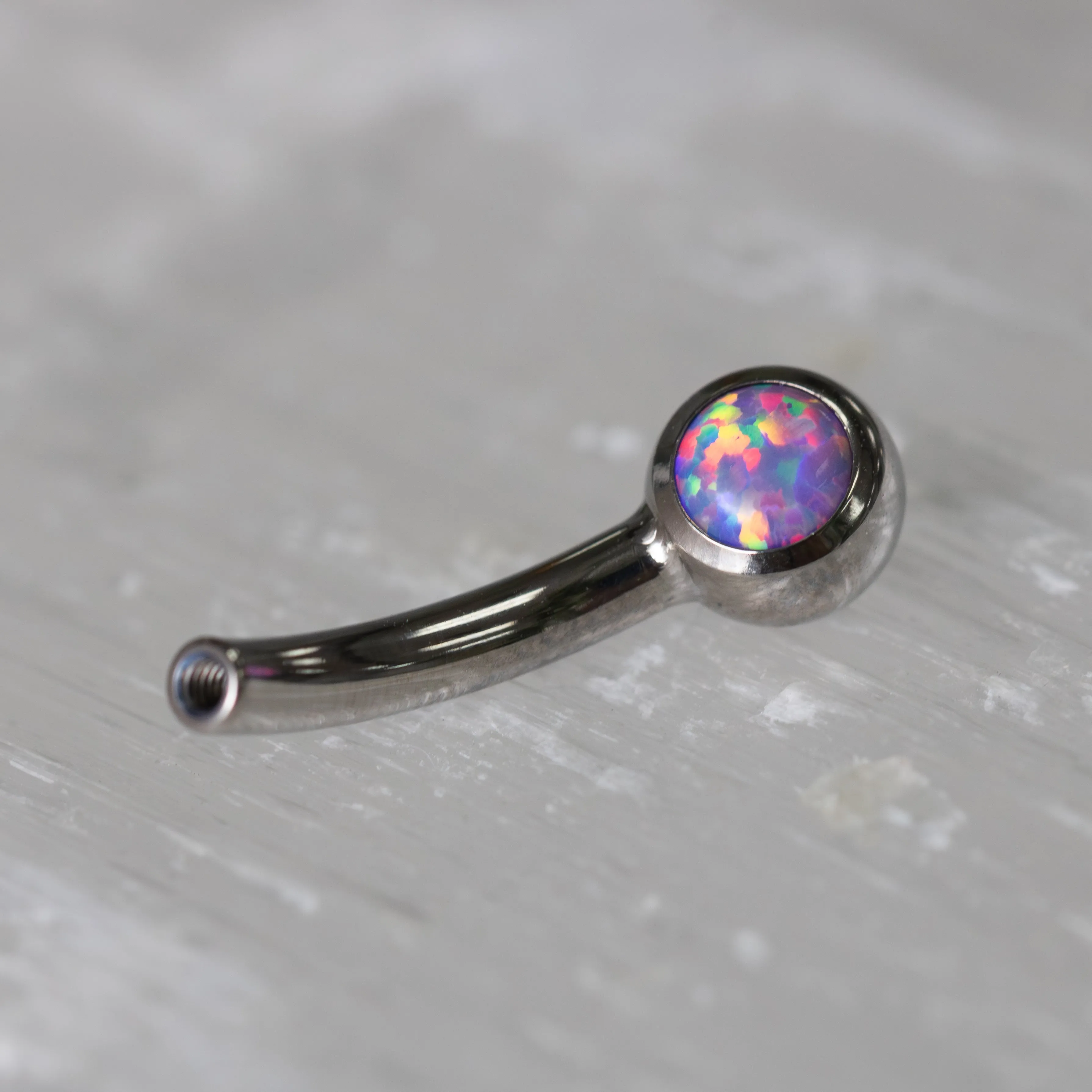 12g Mini Gem Ball Curved Barbells