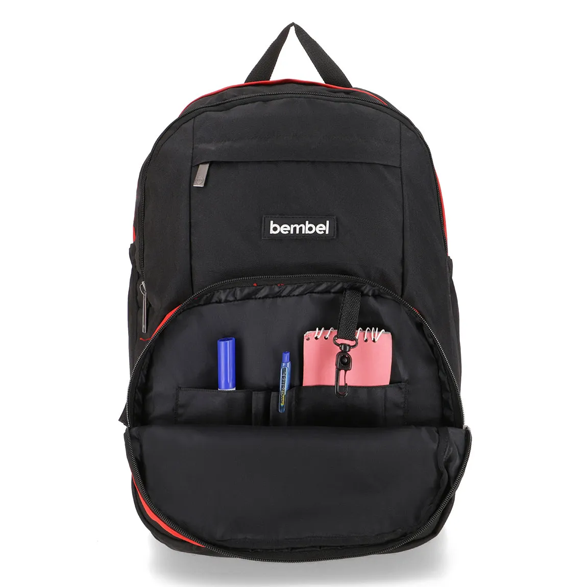 18" Backpack - Black & Red