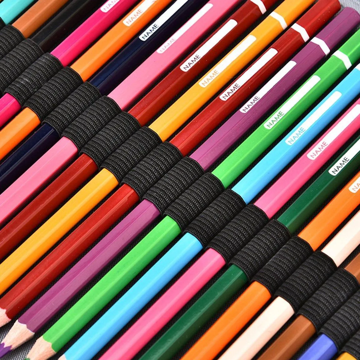 200 Slots Large Capacity Pencil Case Rose Foundation Student Stationery Bag