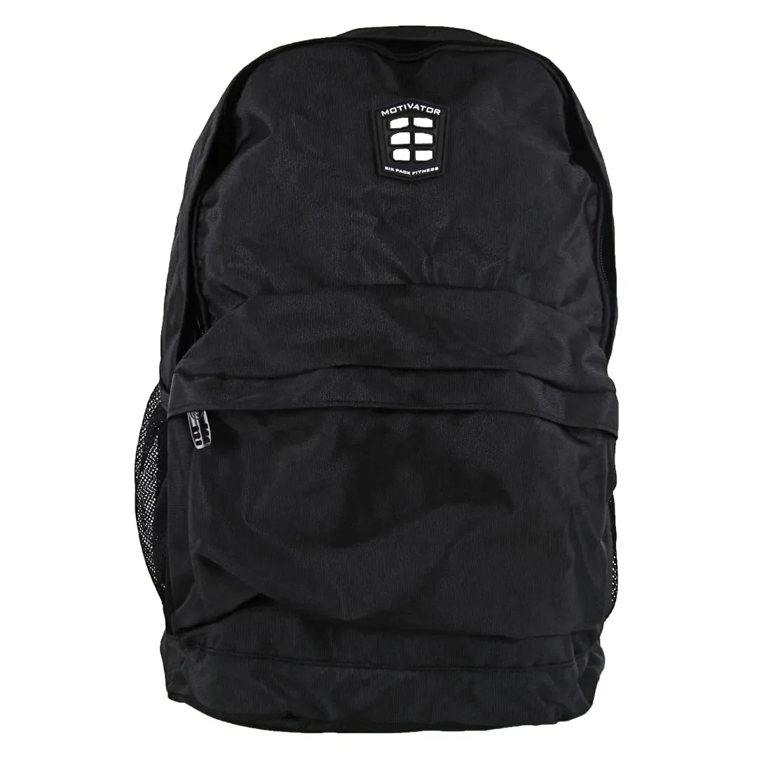 6 Pack Motivator Daypack Meal Prep Backpack | Stealth Black