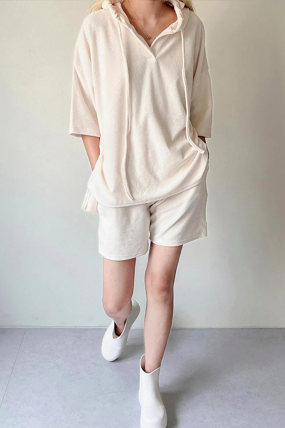 Alice Hooded Terry Top