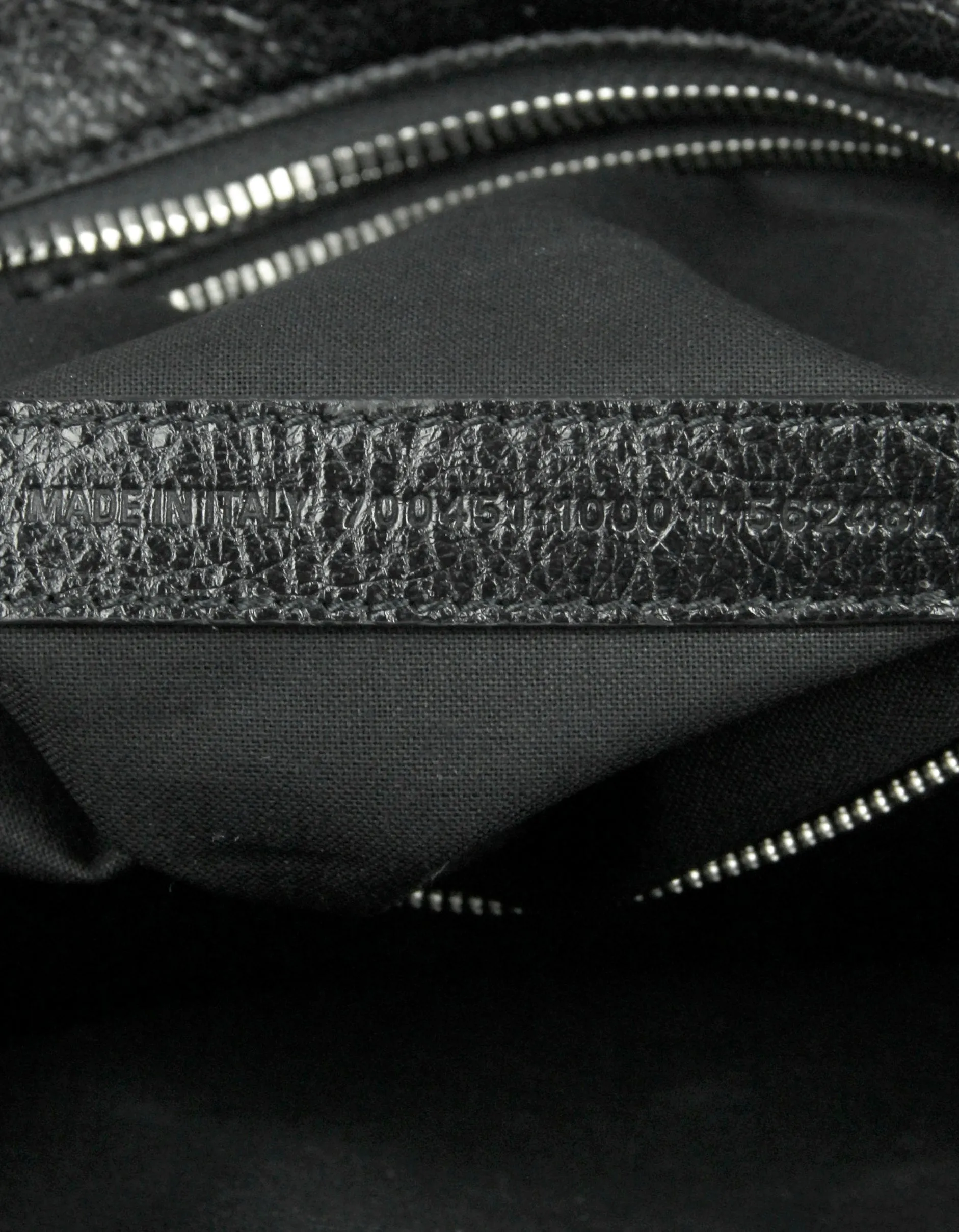 Balenciaga Black Arena Lambskin & Crystal Neo Cagole City Handbag
