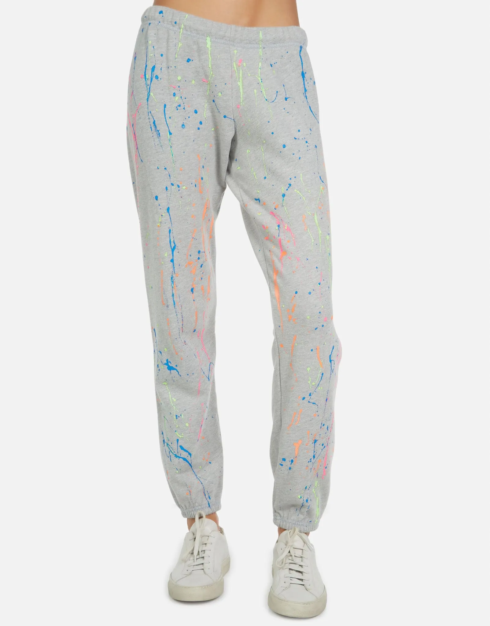 Bosley LE Grey Neon Splatter Sweatpant