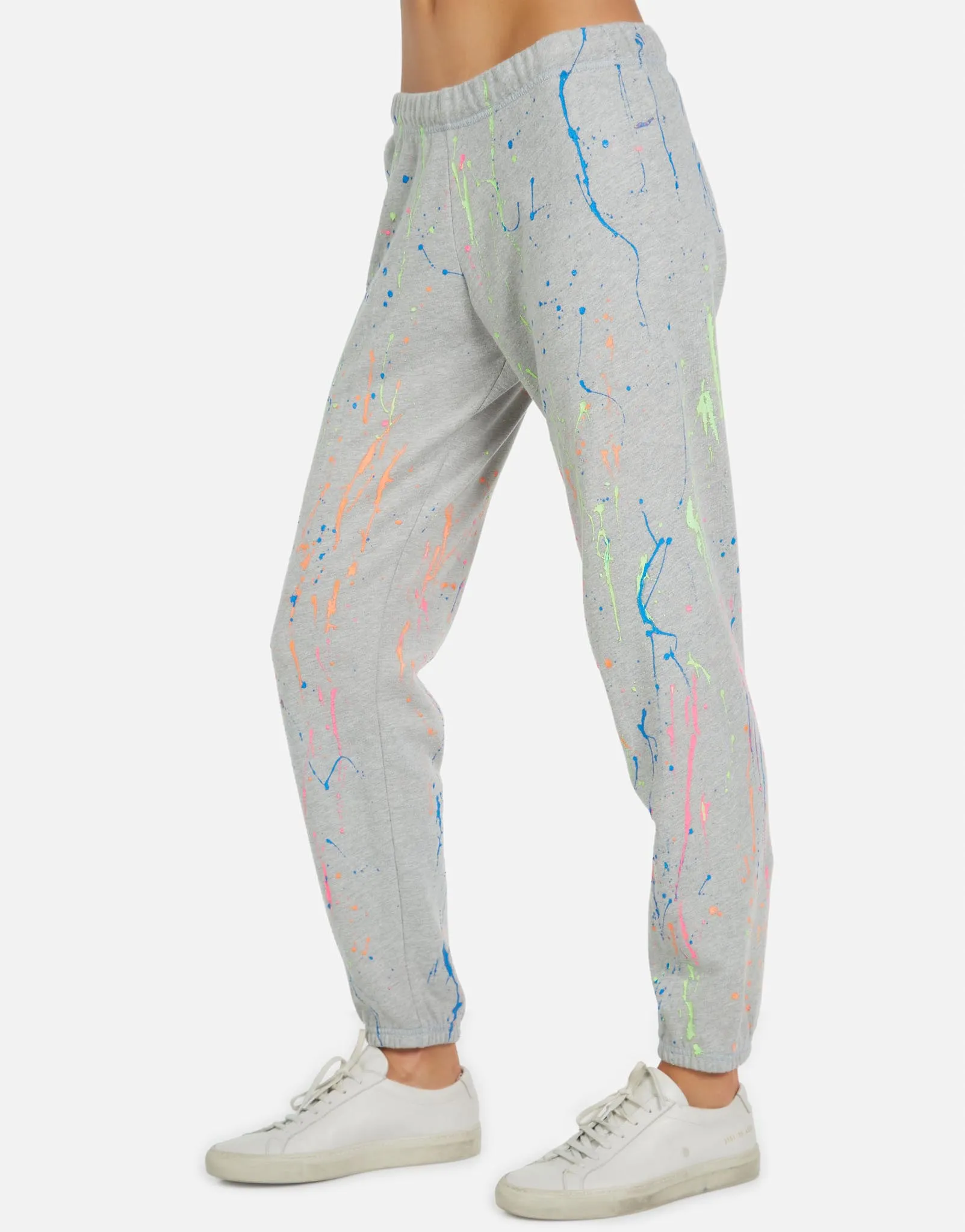 Bosley LE Grey Neon Splatter Sweatpant
