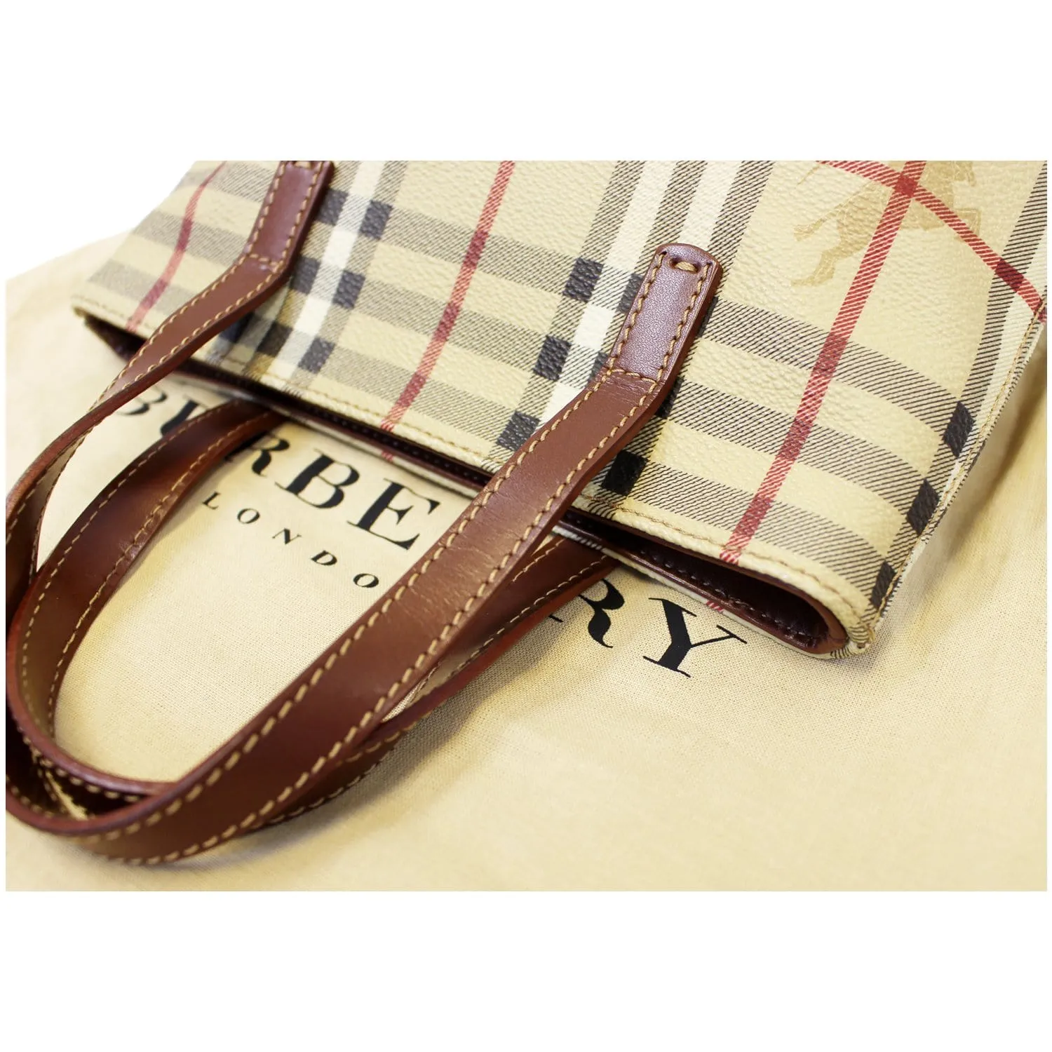 BURBERRY Nova Check Tote Bag
