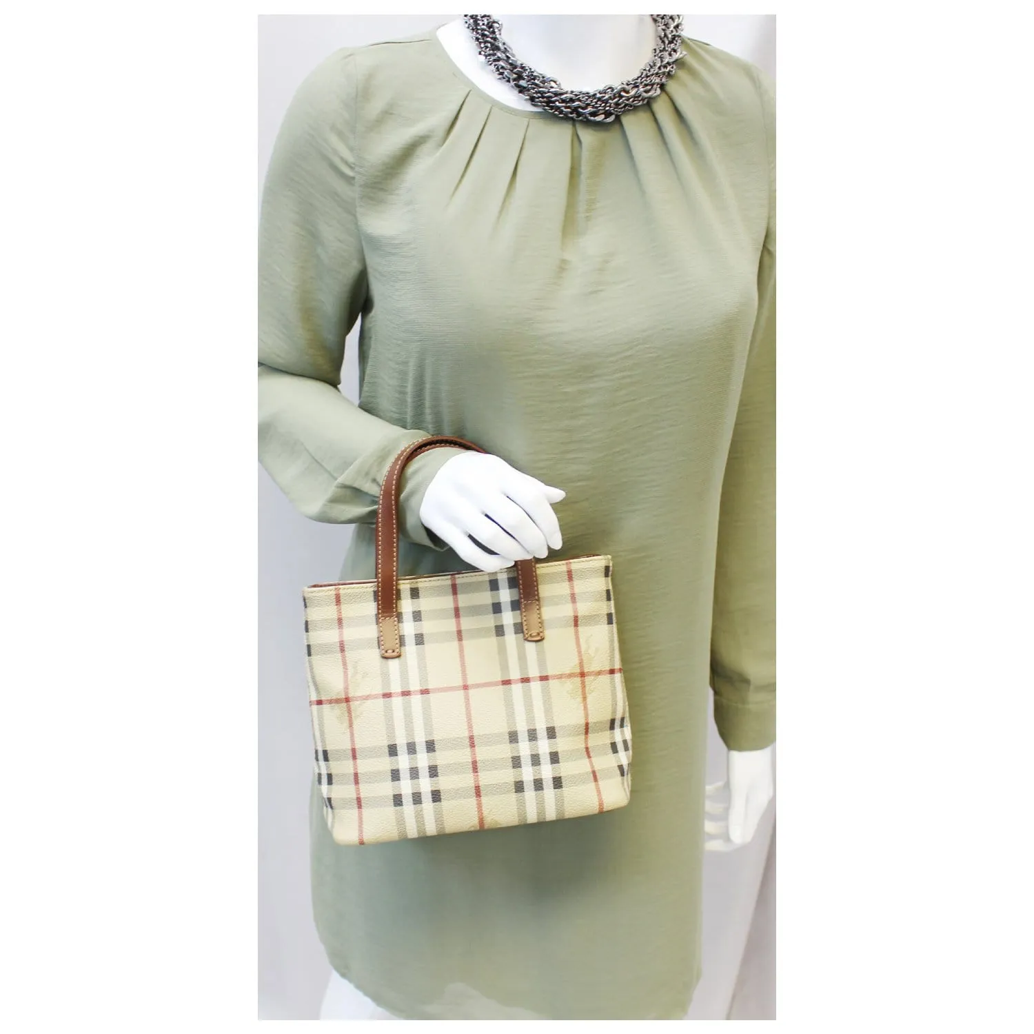BURBERRY Nova Check Tote Bag