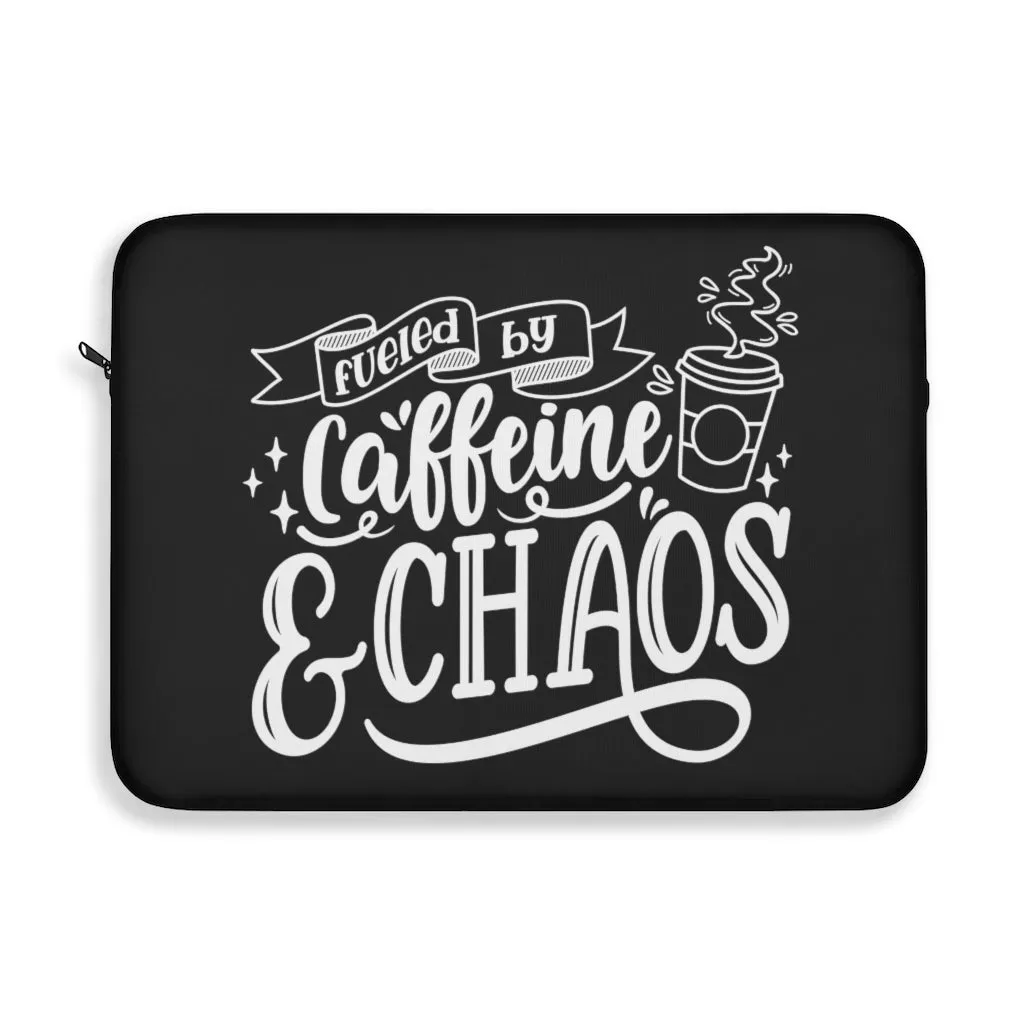 Caffeine & Chaos Laptop Sleeve