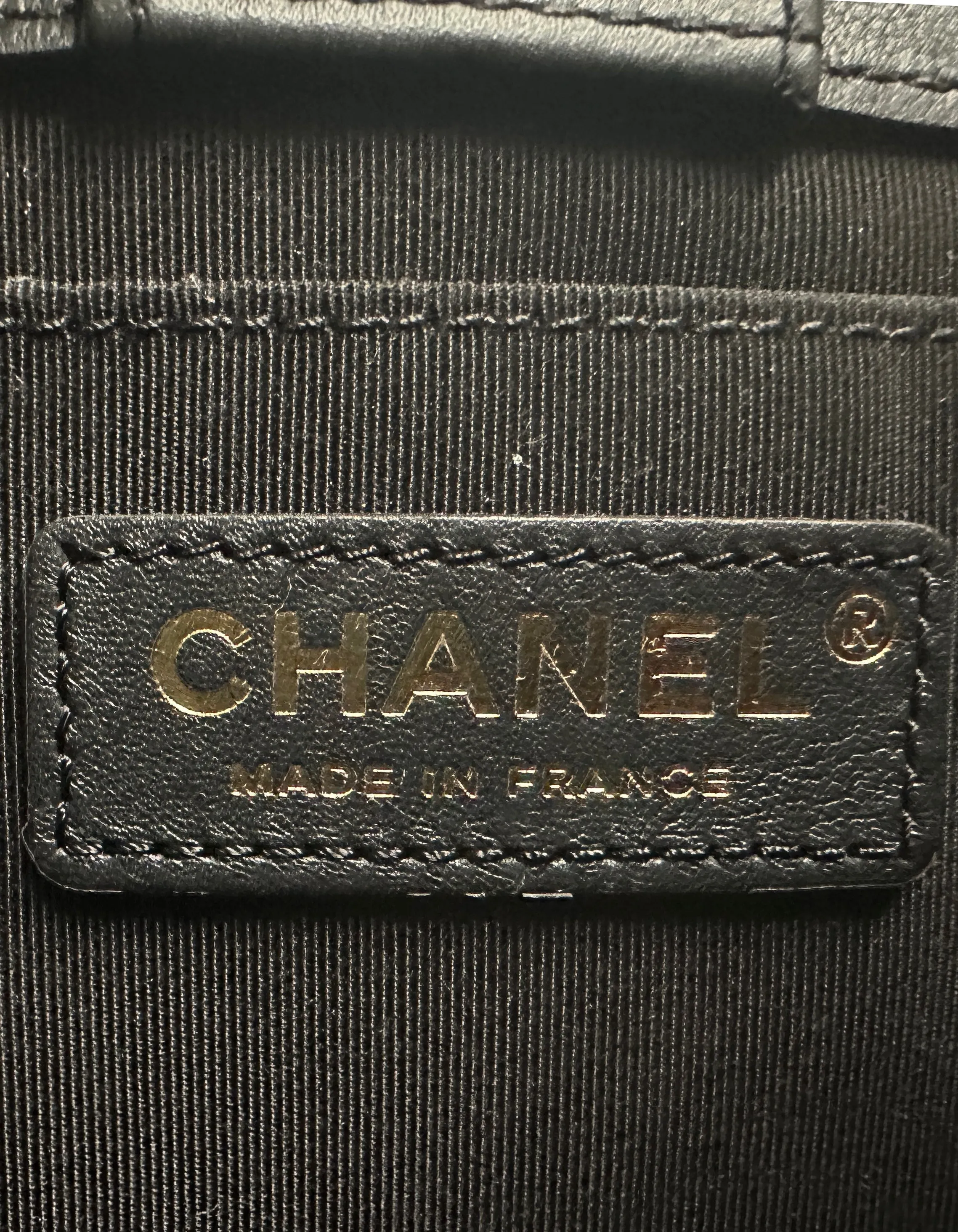 Chanel Black Calfskin Leather Quilted CC Chain Accordion Tote Bag