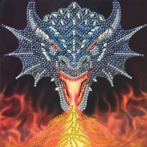 Craft Buddy "Dragon Fire Head" Crystal Art Card Kit