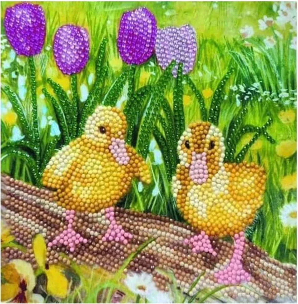 Craft Buddy "Spring Chicks" Crystal Art Card Kit (Copy)