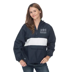Delta Phi Epsilon Classic Striped Windbreaker - Lined