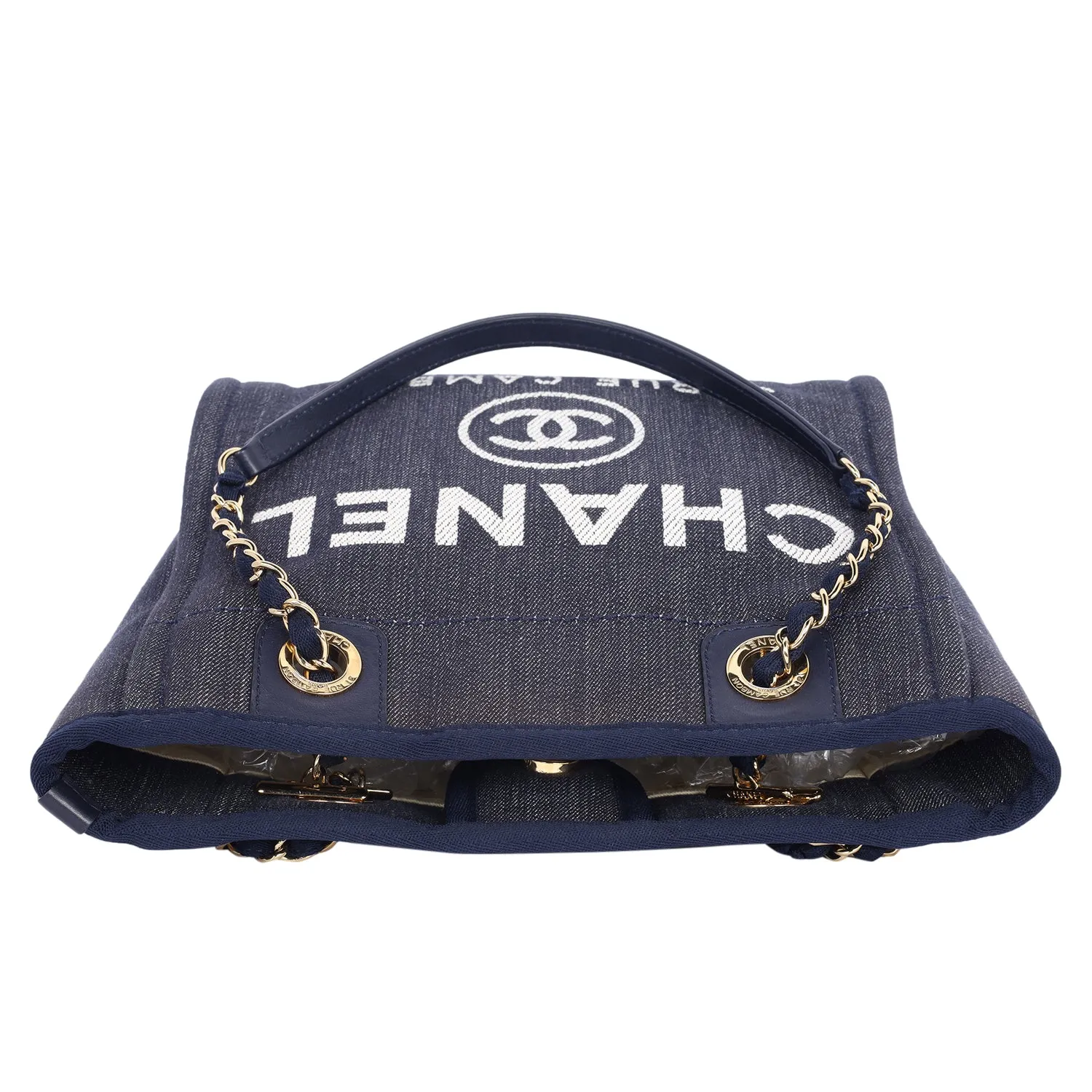 Denim Mini Deauville Tote NEW