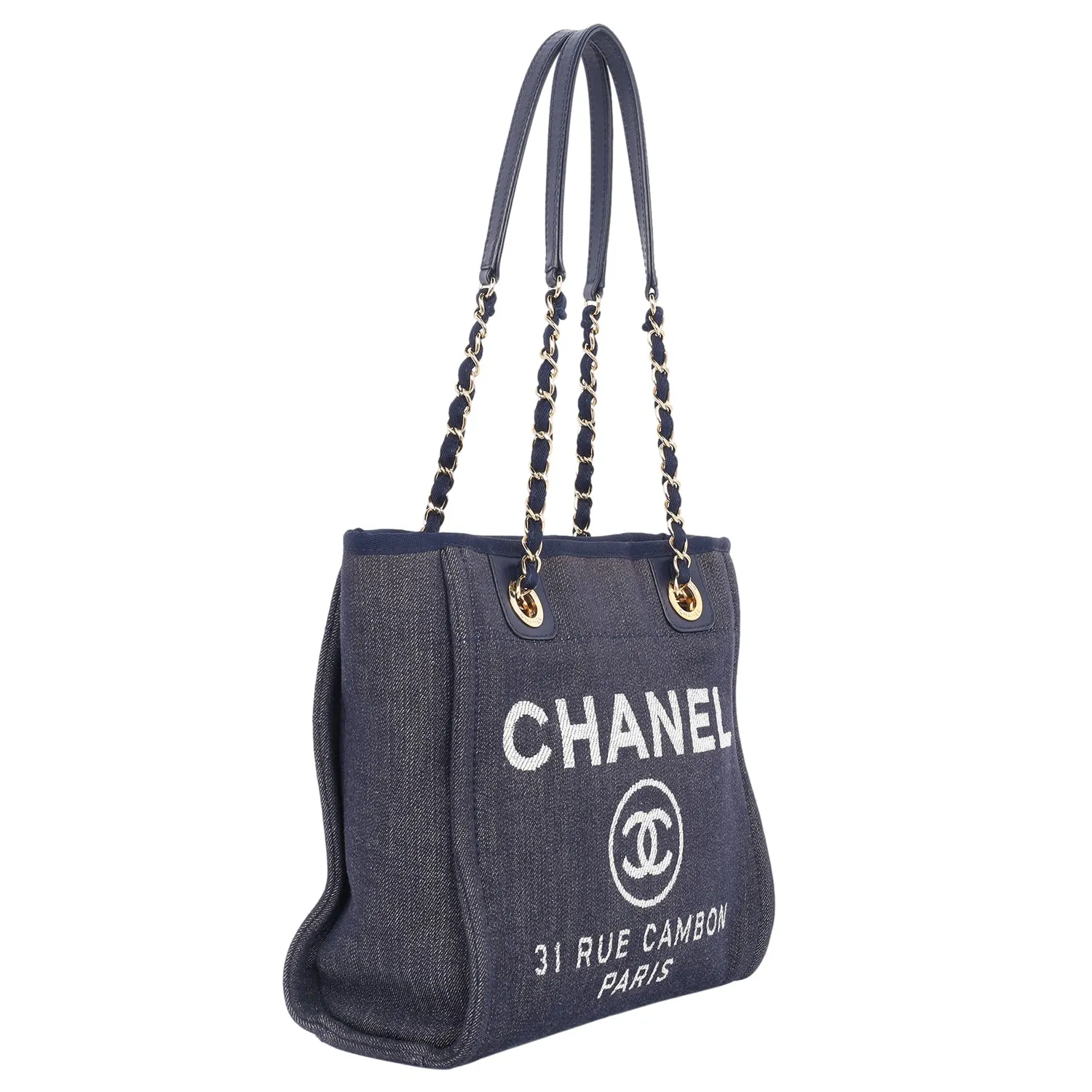 Denim Mini Deauville Tote NEW