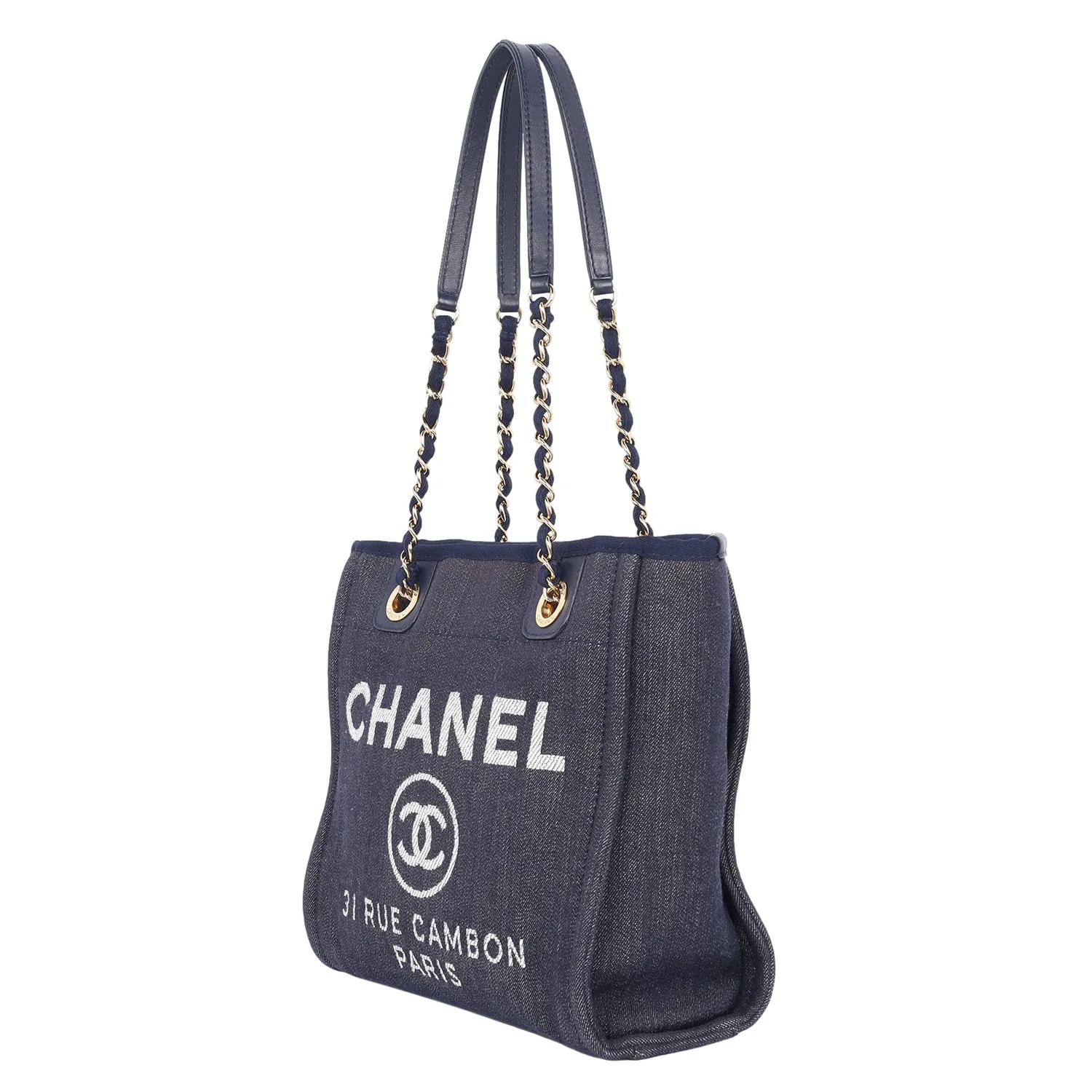 Denim Mini Deauville Tote NEW