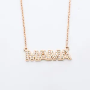 Diamond MAMA Necklace