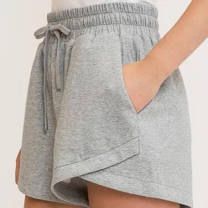 Drawstring Sweat shorts with Pockets