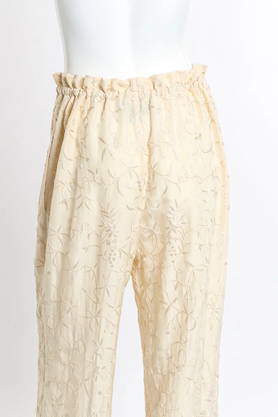 Embroidered Top & Pant Set