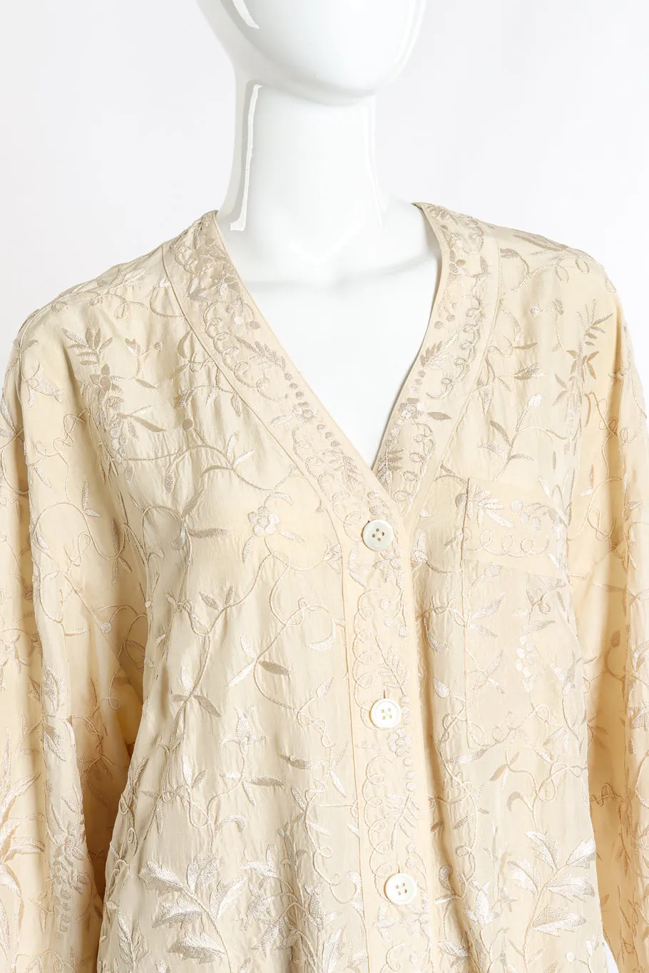 Embroidered Top & Pant Set
