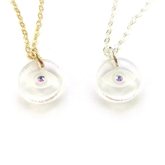 Evil Eye Swarovski Necklace (WS)