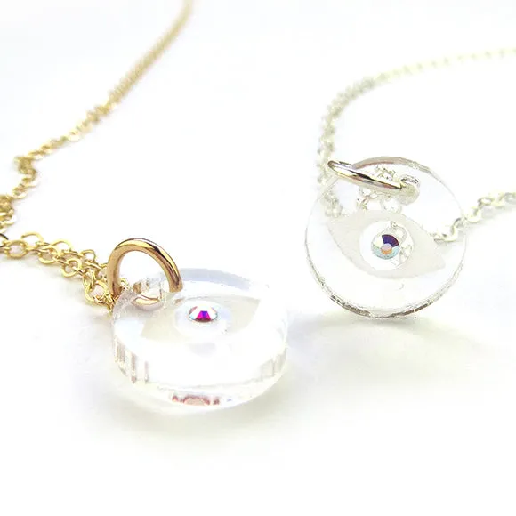 Evil Eye Swarovski Necklace (WS)