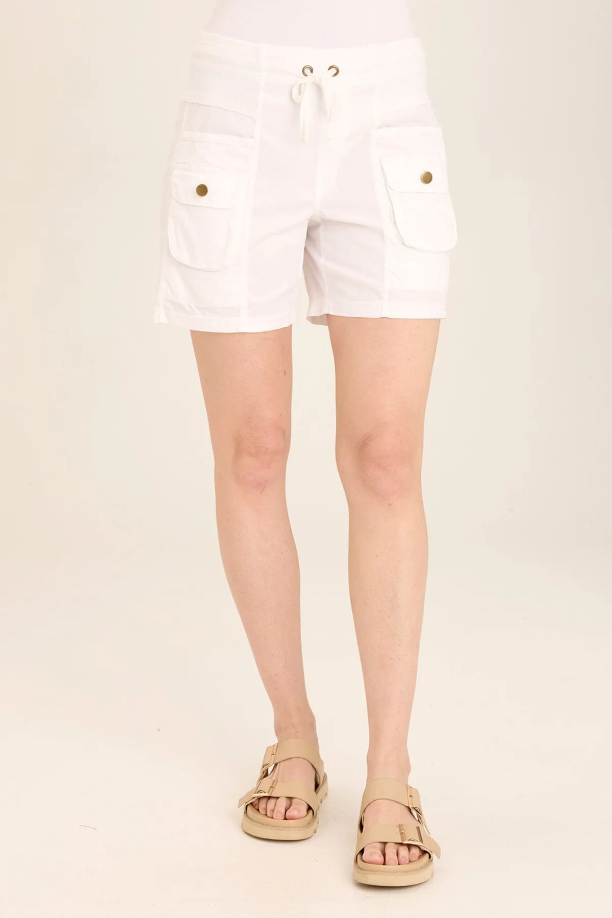 Felix Stretch Poplin Cargo Drawstring Short