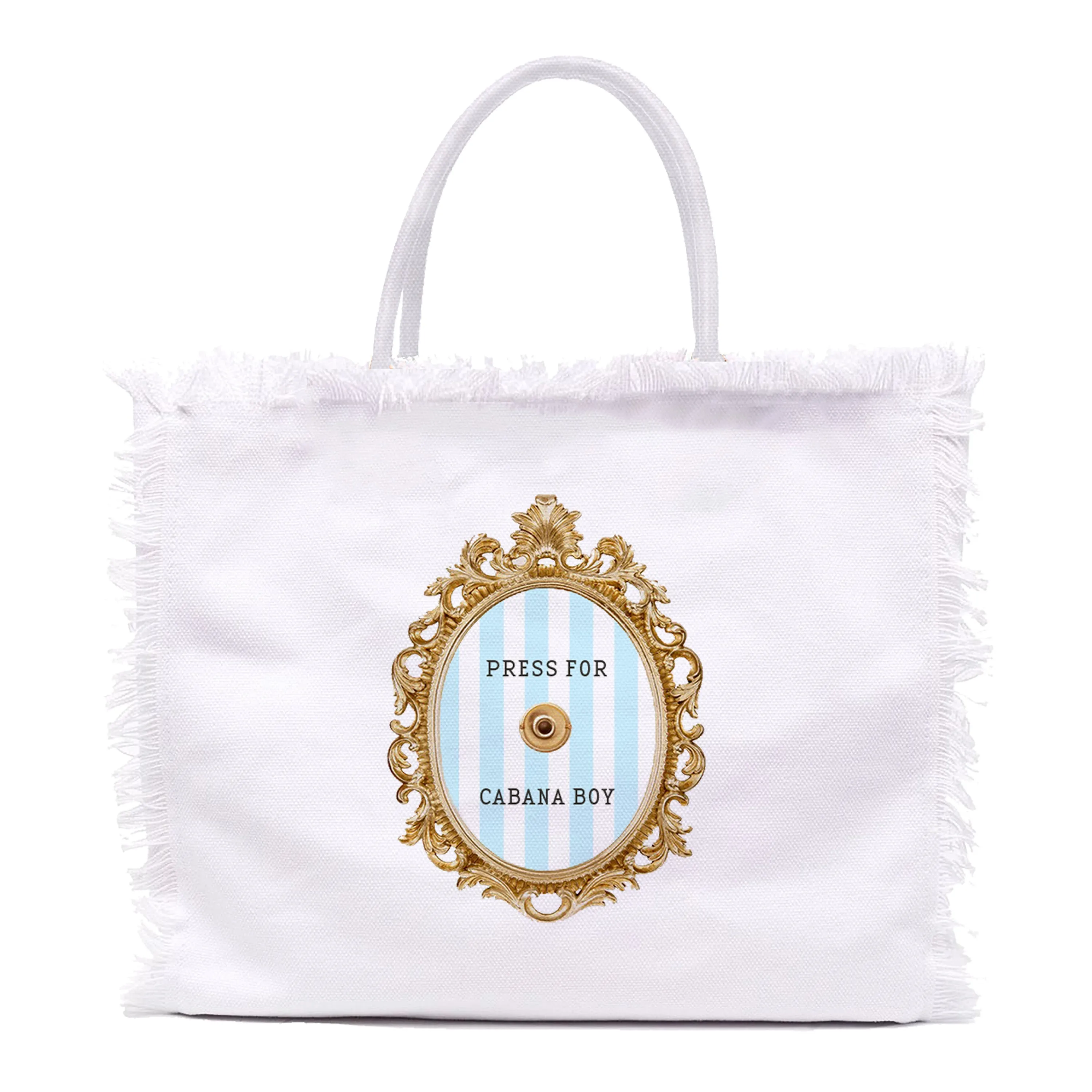 Fringe Tote Bag - Press for Cabana Boy