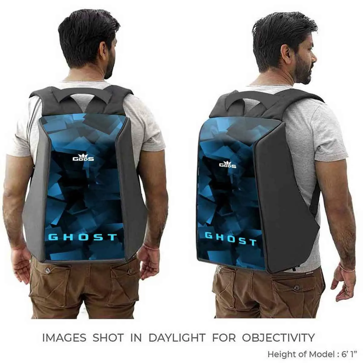 Ghost Blue Pixel – 25 litres,  Anti Theft Laptop backpack (15.6 inch laptops)