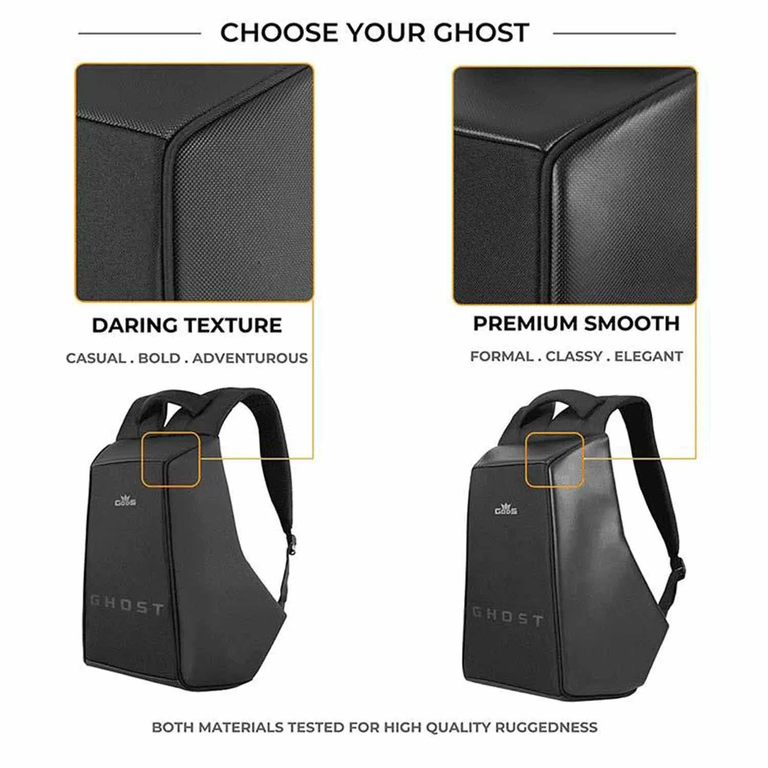 Ghost Blue Pixel – 25 litres,  Anti Theft Laptop backpack (15.6 inch laptops)