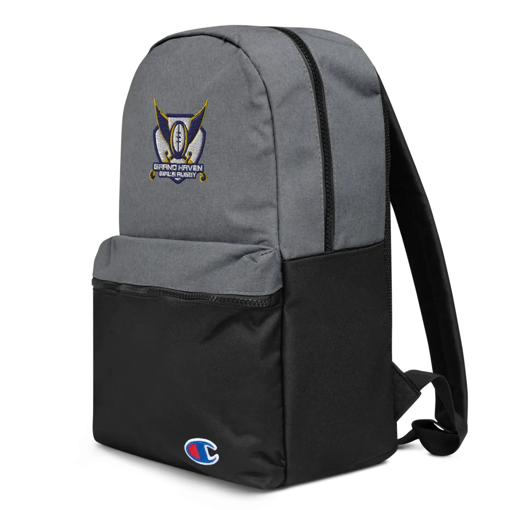 Grand Haven Girls Embroidered Champion Backpack