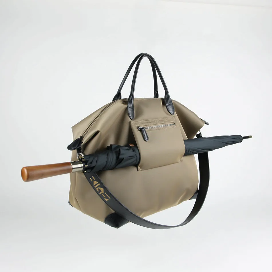 Gray Womens Nylon Shoulder Totes Gray Womens Nylon Shoulder Handbag Nylon Handbag Purse for Ladies
