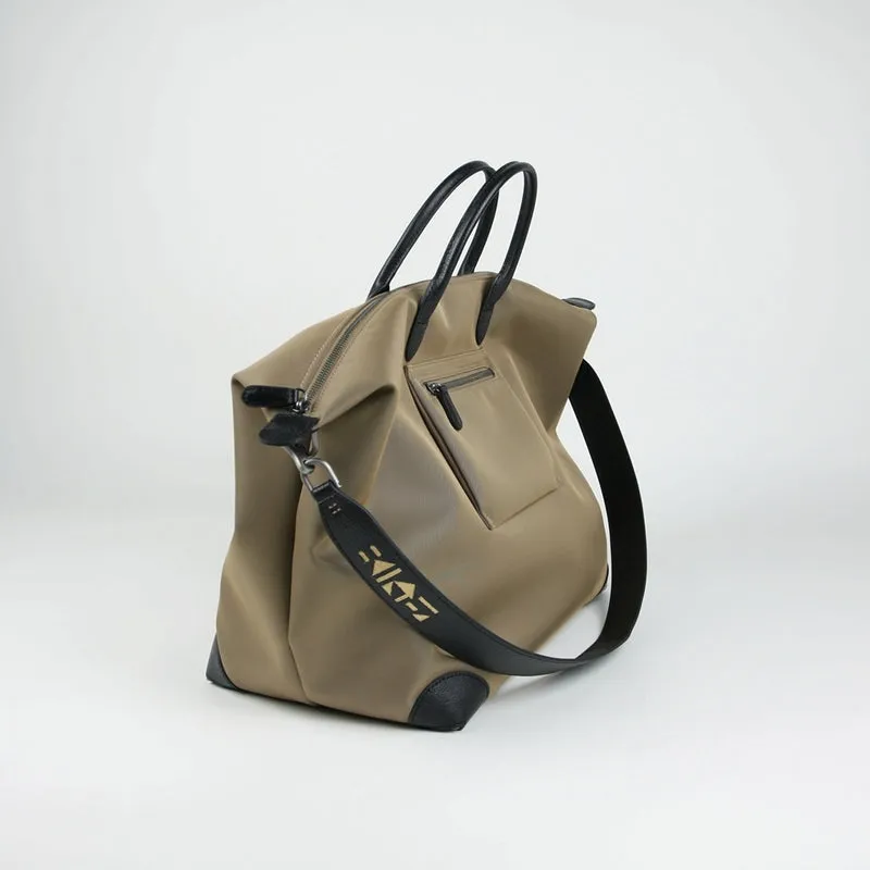 Gray Womens Nylon Shoulder Totes Gray Womens Nylon Shoulder Handbag Nylon Handbag Purse for Ladies