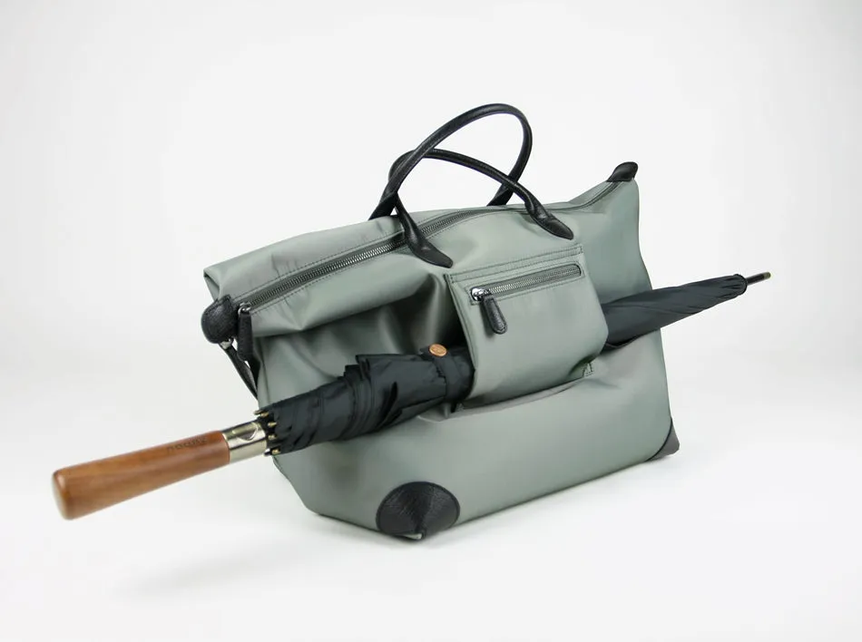 Gray Womens Nylon Shoulder Totes Gray Womens Nylon Shoulder Handbag Nylon Handbag Purse for Ladies