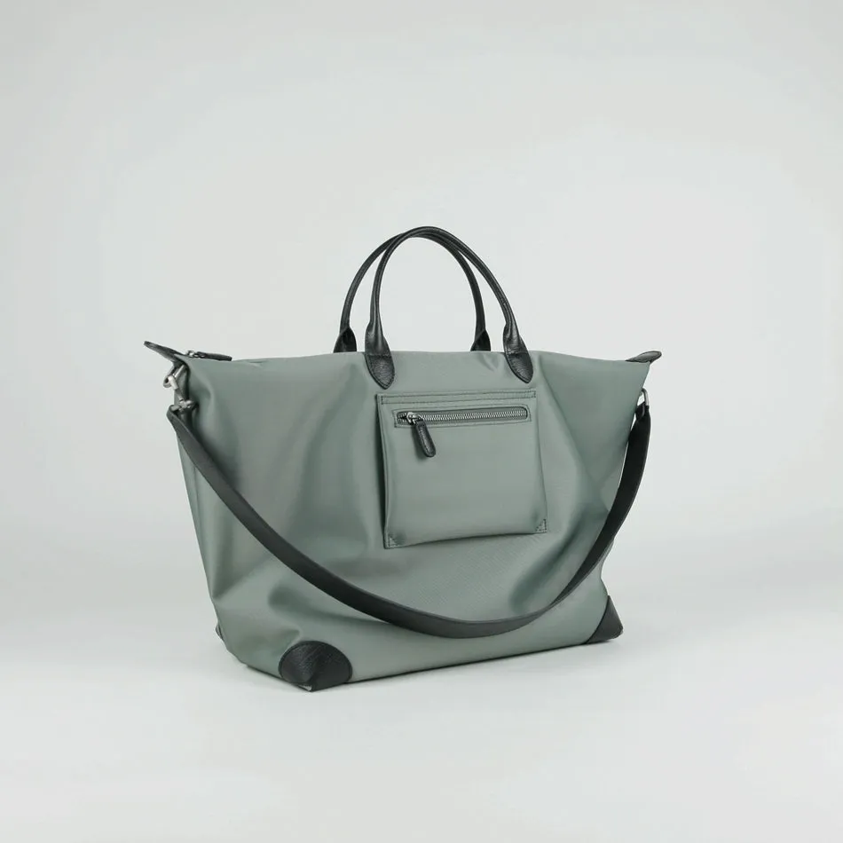 Gray Womens Nylon Shoulder Totes Gray Womens Nylon Shoulder Handbag Nylon Handbag Purse for Ladies