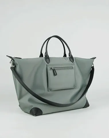 Gray Womens Nylon Shoulder Totes Gray Womens Nylon Shoulder Handbag Nylon Handbag Purse for Ladies
