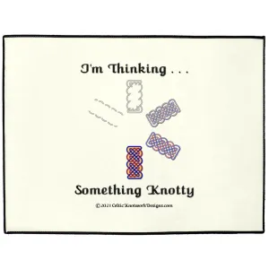 I'm Thinking Something Knotty Celtic Knotwork Indoor / Outdoor Floor Mats