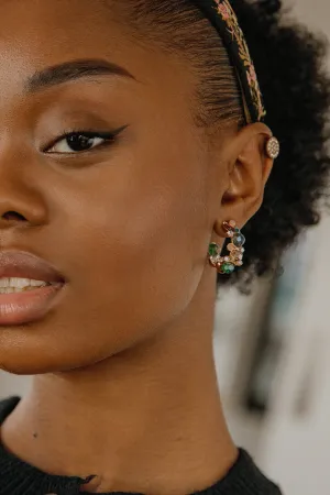 Jewelled Mini Hoop Earrings