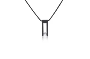 Kava Black Anodized Stainless Steel Necklace