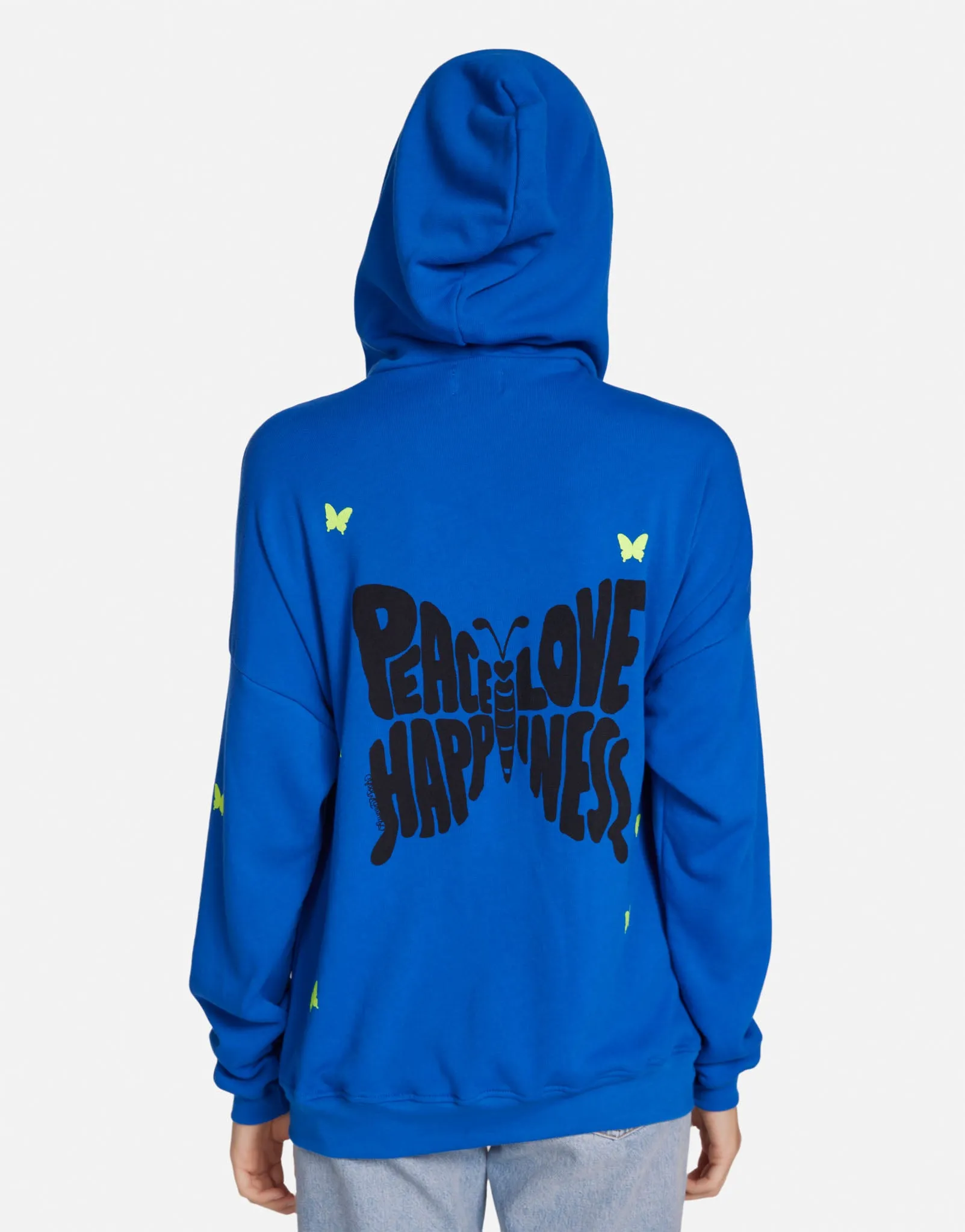 Koa Neon Peace Love Butterflies