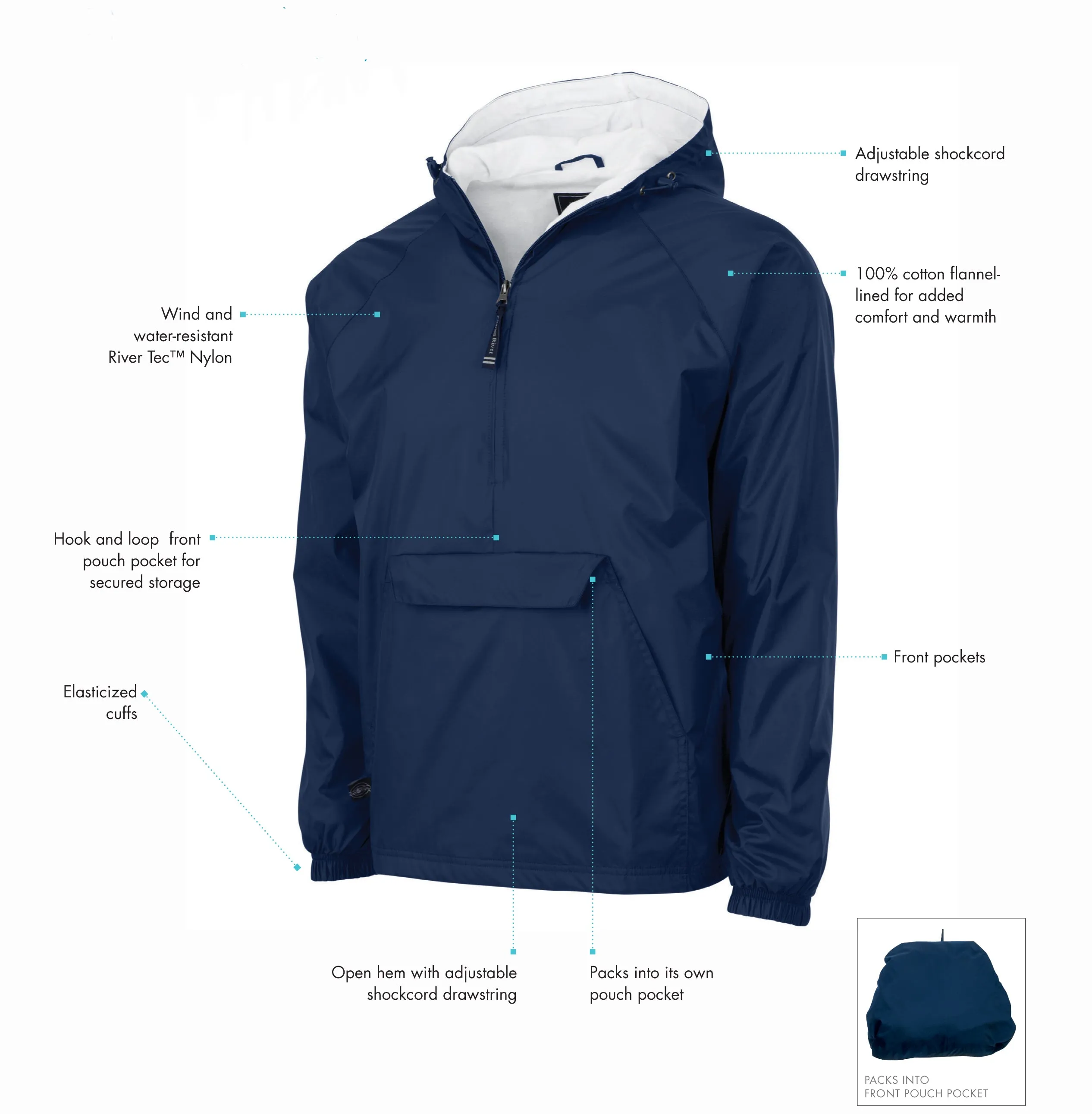 Lambda Kappa Sigma Lined Windbreaker