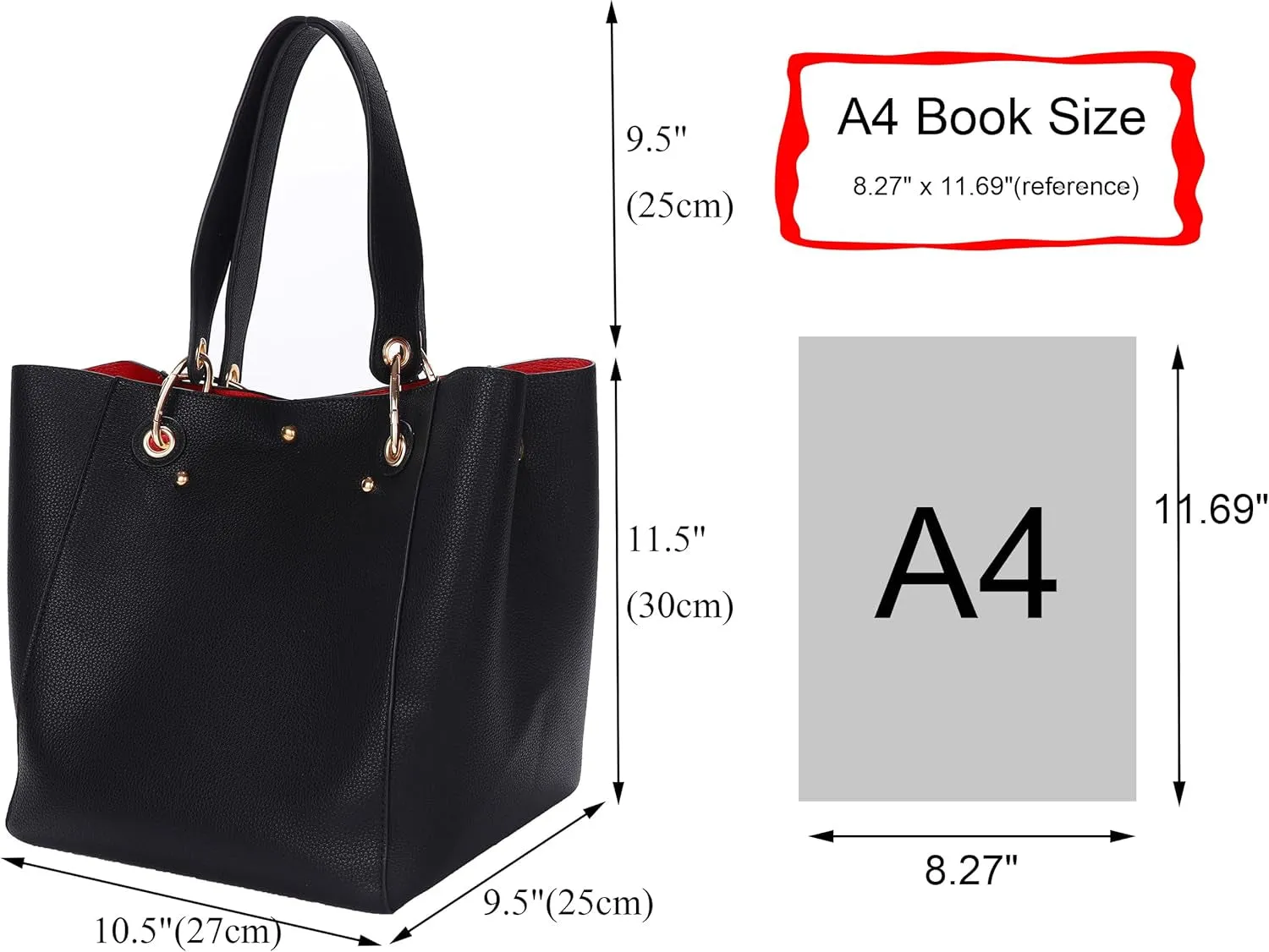 Large Work Tote Bag for Women Designer Purses and Handbags Big Bucket Bags Ladies Travel Crossbody Purse