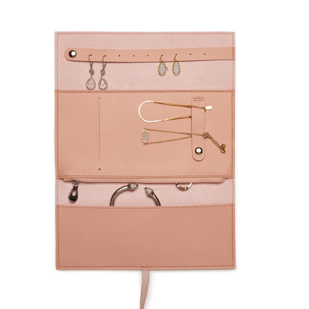 Leather Travel Jewelry Roll