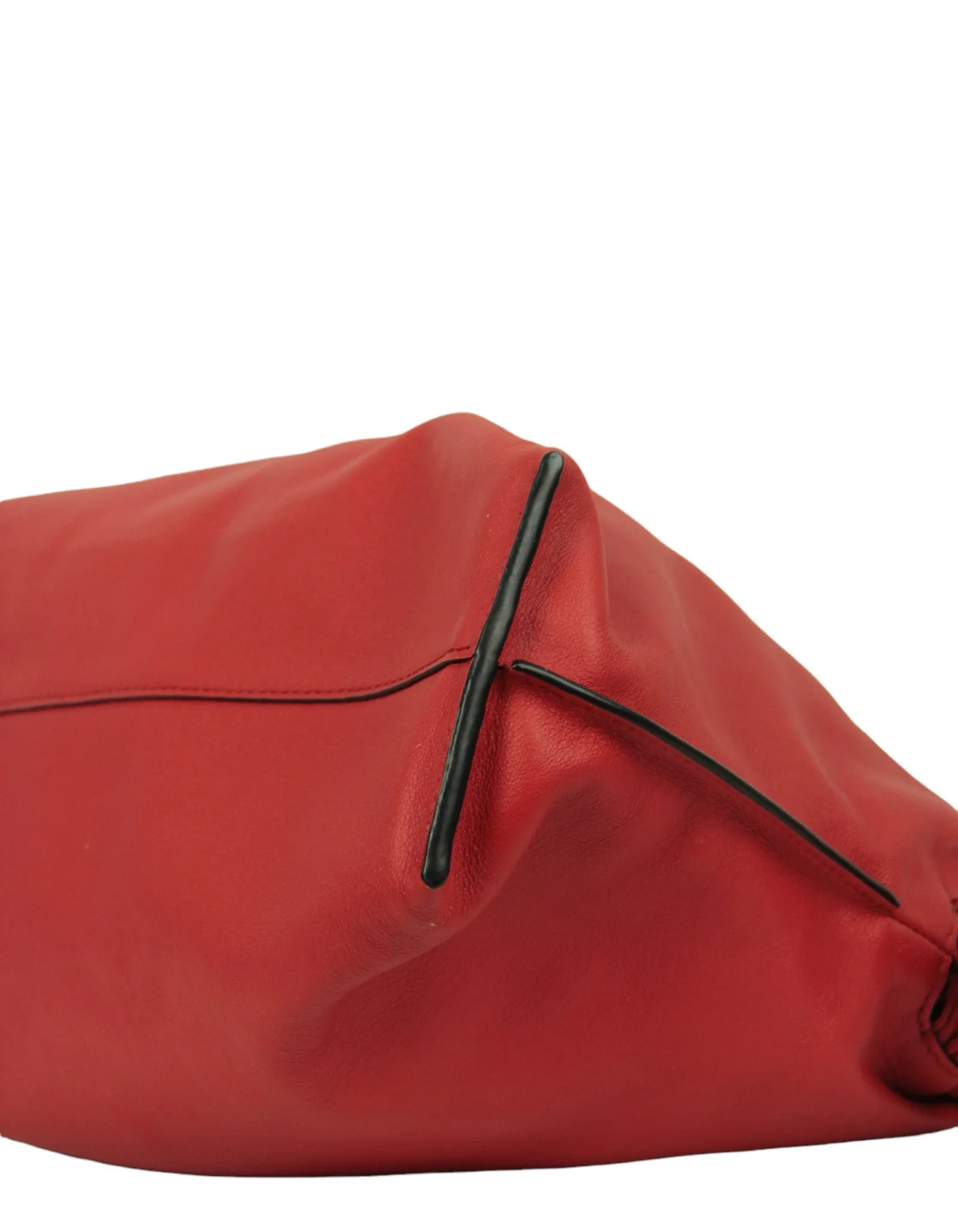 Loewe Red Calfskin Flamenco Bag w/ Donut Chain