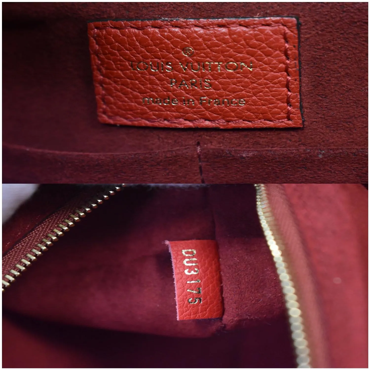 LOUIS VUITTON Kimono Monogram Calfskin Tote Bag Brown/Cerise