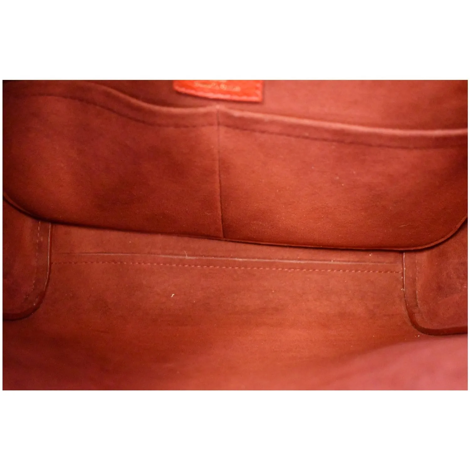 LOUIS VUITTON Kimono Monogram Calfskin Tote Bag Brown/Cerise