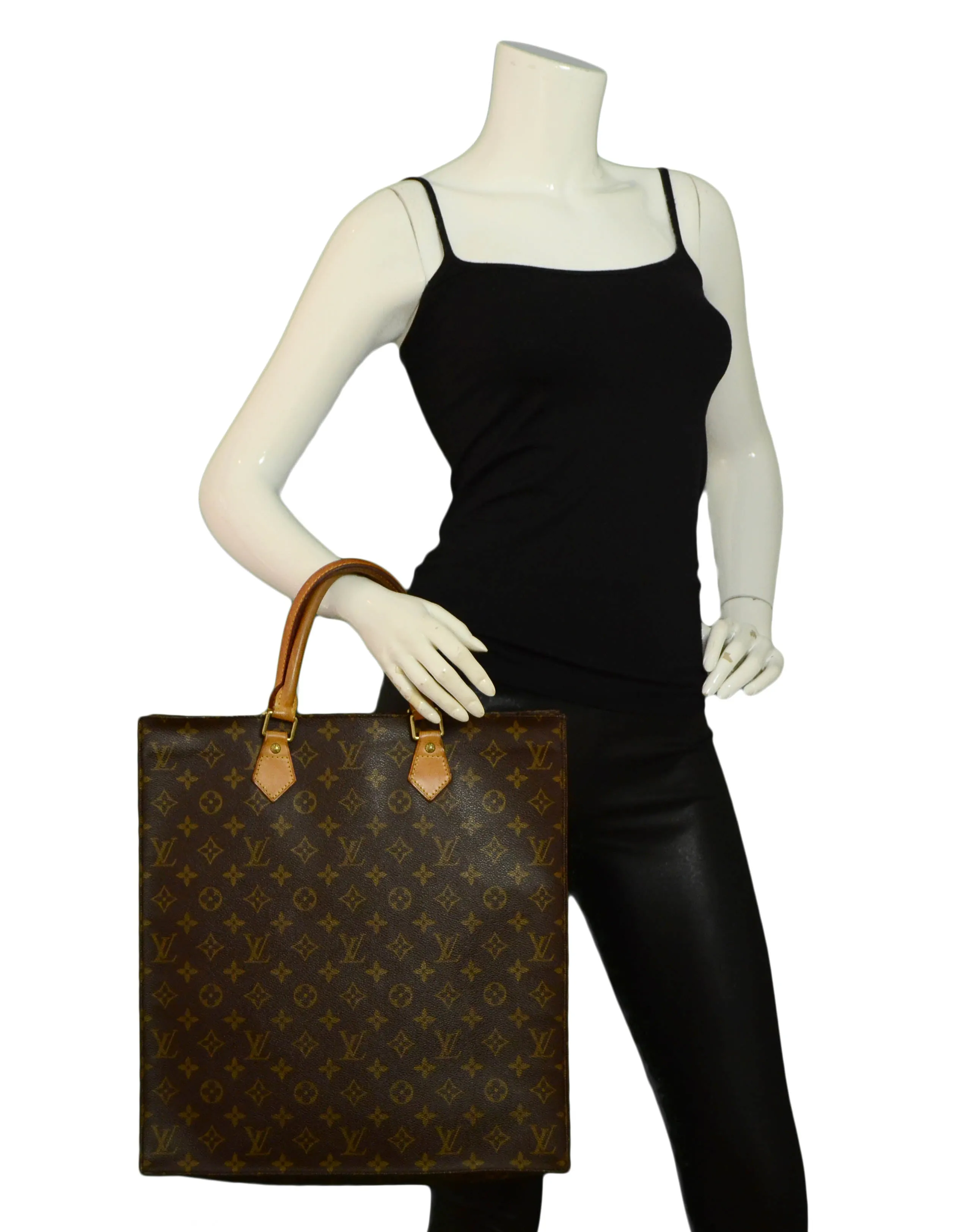 Louis Vuitton Monogram Sac Plat Tote