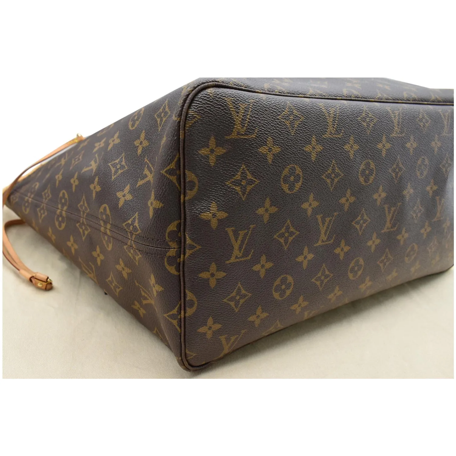 LOUIS VUITTON Neverfull GM Monogram Canvas Tote Bag Brown