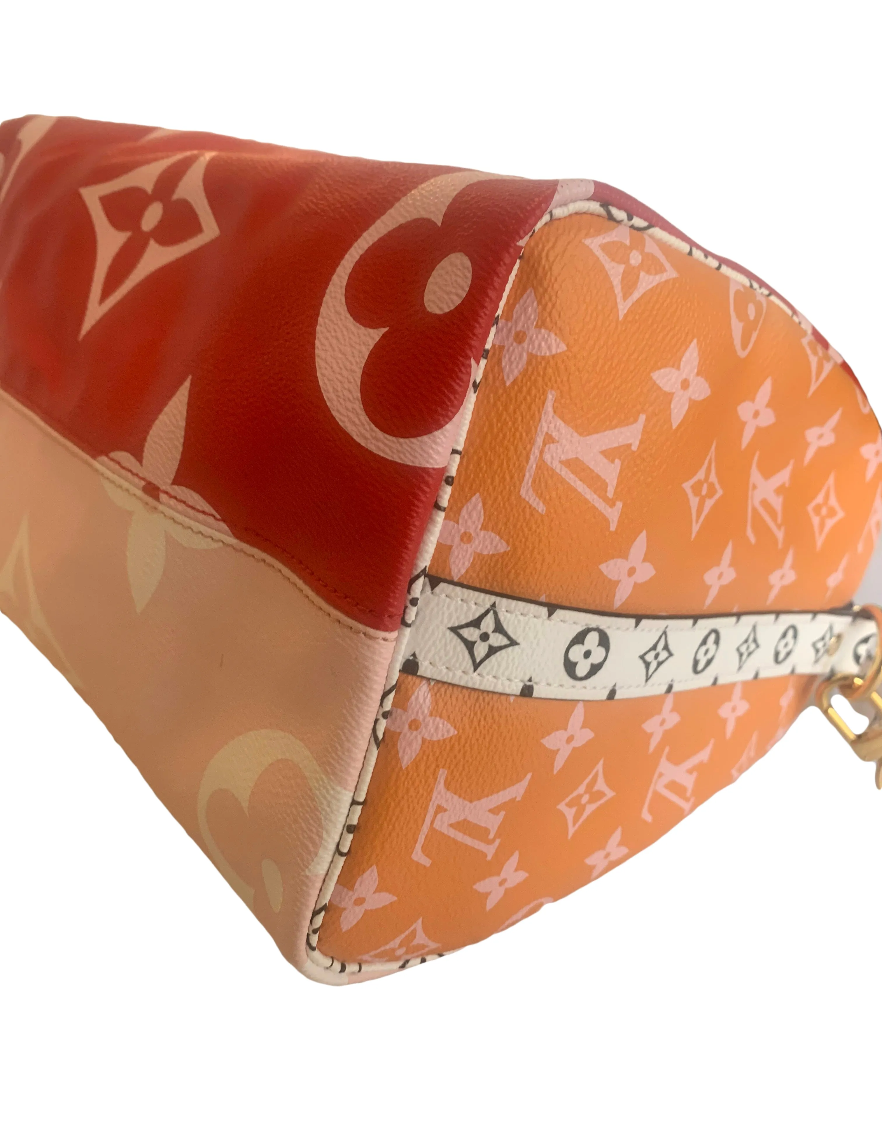 Louis Vuitton Pink & Red Monogram Giant Speedy Bandouliere 30