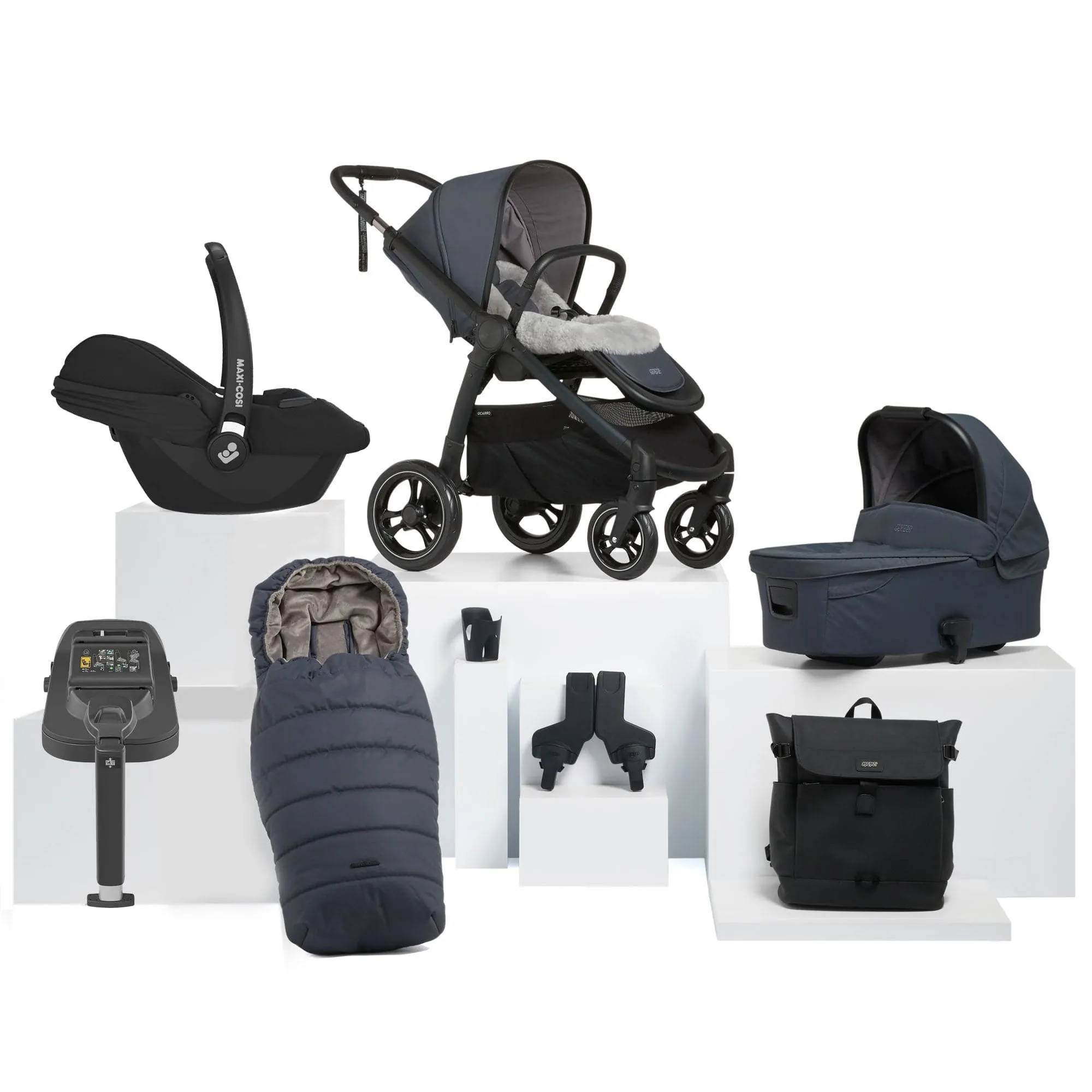 Mamas & Papas Ocarro 9 Piece Maxi-Cosi Travel System in Transcend